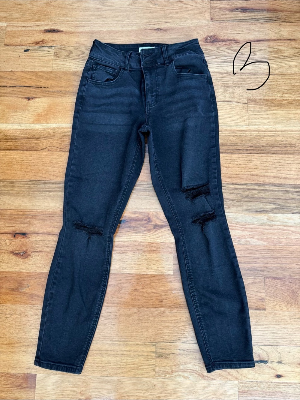 Maurices Black Distressed High-Rise Jeggings